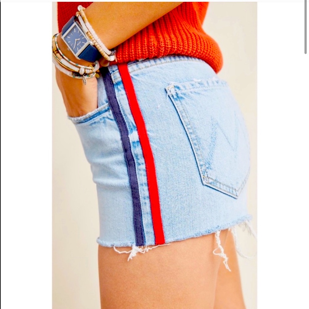 MOTHER Superior Easy Does It Cutoff Denim Shorts